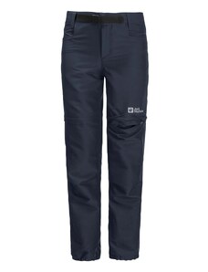 Jack Wolfskin pantaloni de ploaie pentru copii ACTIVE ZIP OFF culoarea albastru marin