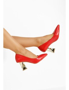 Zapatos Pantofi cu toc piramida rosii Rociana