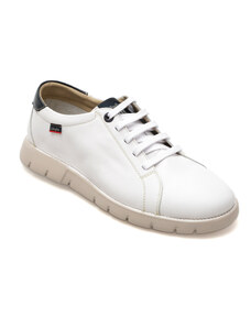 Pantofi CALLAGHAN albi, 57701, din piele naturala
