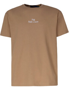 Ralph Lauren Tricou pentru Bărbați, Embroidered Polo Signature Tshirt, Kaki, Bumbac, 2024, L M S XL