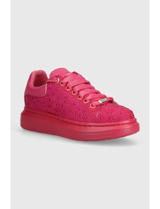 GOE sneakers din piele intoarsă culoarea roz
