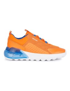 Geox sneakers pentru copii ACTIVART ILLUMINUS culoarea portocaliu