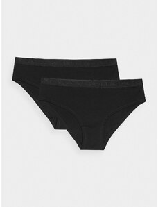 4F Lenjerie bikini (2-pack) pentru femei - neagră - L