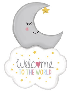 Grabo Balon Folie Welcome Baby Moon - 107 cm