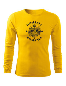 DRAGOWA Fit-T tricou cu mânecă lungă Suveranitate, galben