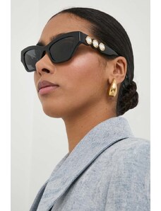 Swarovski ochelari de soare IMBER femei, culoarea negru