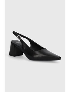 Vagabond Shoemakers pantofi de piele ALTEA culoarea negru, cu toc drept, cu toc deschis