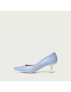 ALURA Pantofi stiletto cu toc mic albastru lavandă Yvonne din piele naturală (Mărime: 37)