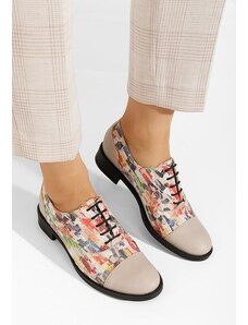 Zapatos Pantofi oxford dama Genave V5 multicolori