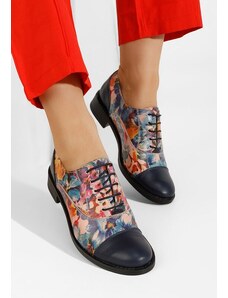 Zapatos Pantofi oxford dama Genave V8 multicolori