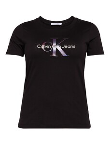 Calvin Klein Jeans Plus Tricou mov deschis / negru / alb
