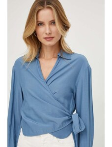 Sisley bluză femei, cu guler clasic, regular