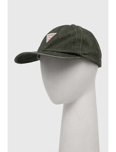 Guess Originals șapcă de baseball din bumbac culoarea verde, cu imprimeu