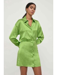 Patrizia Pepe rochie culoarea verde, mini, evazati