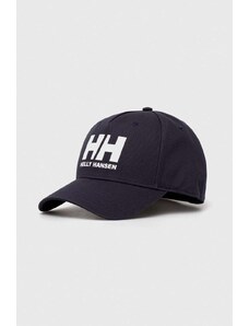 Helly Hansen șapcă de baseball din bumbac HH Ball Cap 67434 001 culoarea bleumarin, cu imprimeu 67434
