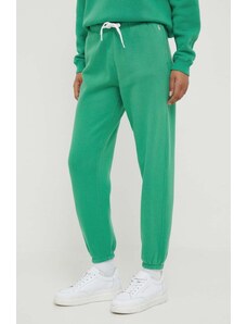 Polo Ralph Lauren pantaloni de trening culoarea verde, uni 211891560