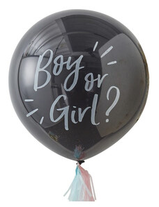 Ginger Ray Balon cu Confetti Gender Reveal Boy or Girl, 90 cm