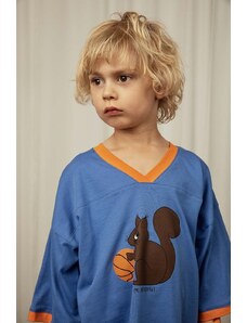 Mini Rodini tricou de bumbac pentru copii Squirrel cu imprimeu