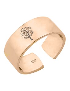 Bijuterii Personalizate Inel unisex tip banda reglabil - argint 925 placat cu aur roz