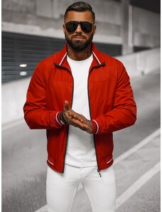 Jachetă de bărbați roșie OZONEE JS/5M3110/270Z