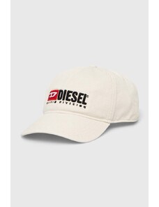 Diesel șapcă de baseball din bumbac culoarea bej, cu imprimeu A11356.0PFAA