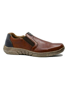 Pantofi slip-on Rieker maro din piele naturala RIK03552-24