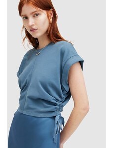 AllSaints bluza din bumbac MIRA femei, neted