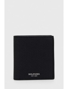 Tommy Hilfiger portofel de piele bărbați, culoarea negru AM0AM12197