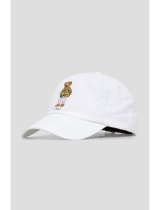 Polo Ralph Lauren șapcă de baseball din bumbac culoarea alb, cu imprimeu 710706538