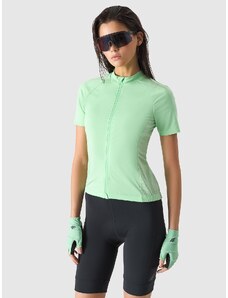 4F Tricou de ciclism cu fermoar pentru femei - verde - L