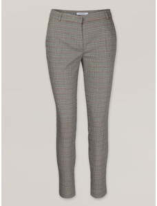 Willsoor Pantaloni eleganți de damă de culoare gri cu model gri-maroniu pepito 16611