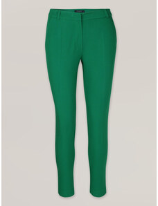 Willsoor Pantaloni eleganți și fini de damă, de culoare verde aprins 16615