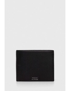 Tommy Hilfiger portofel de piele bărbați, culoarea negru AM0AM12189