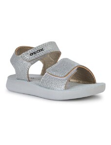 Geox sandale copii SANDAL LIGHTFLOPPY culoarea argintiu