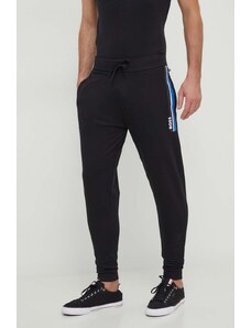 BOSS pantaloni de trening din bumbac culoarea negru, cu imprimeu 50515161