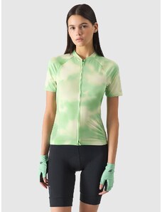 4F Tricou de ciclism cu fermoar pentru femei - verde - L