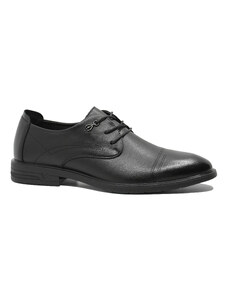 Pantofi barbati Mels stil derby, negri, din piele naturala FNX16233