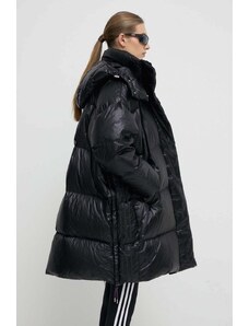 adidas Originals geacă de puf femei, culoarea negru, de iarnă, oversize IR7119