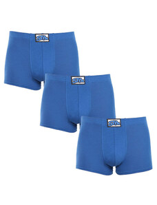 3PACK boxeri bărbați Styx elastic clasic albastru (3Q1167) L