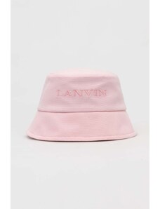 Lanvin pălărie din bumbac culoarea roz, bumbac 6LPESC.U7652