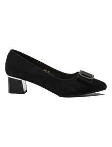 Pantofi dama Formazione negri, din piele naturala cu print FNX2316