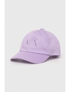 Armani Exchange șapcă de baseball din bumbac culoarea violet, neted