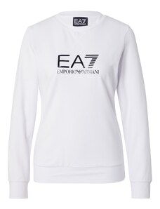 EA7 Emporio Armani Bluză de molton negru / alb