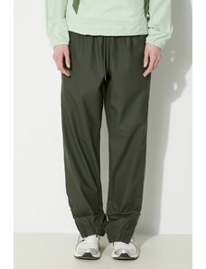 Rains pantaloni impermeabili 18560-GREEN Rain Pants Regular culoarea verde, drept, medium waist