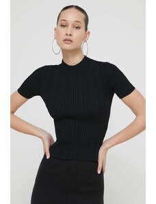 HUGO pulover femei, culoarea negru, light, cu turtleneck 50514269