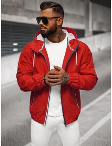 Jachetă de bărbați roșie OZONEE JS/5M802/275