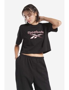Reebok Classic tricou din bumbac culoarea negru HS4714-black