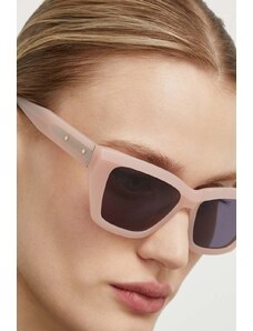 AllSaints ochelari de soare femei, culoarea roz