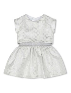 Karl Lagerfeld rochie bebe culoarea alb, mini, evazati