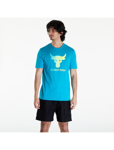 Tricou pentru bărbați Under Armour Project Rock Payoff Graphic Short Sleeve Tee Circuit Teal/ Radial Turquoise/ High-Vis Yellow
